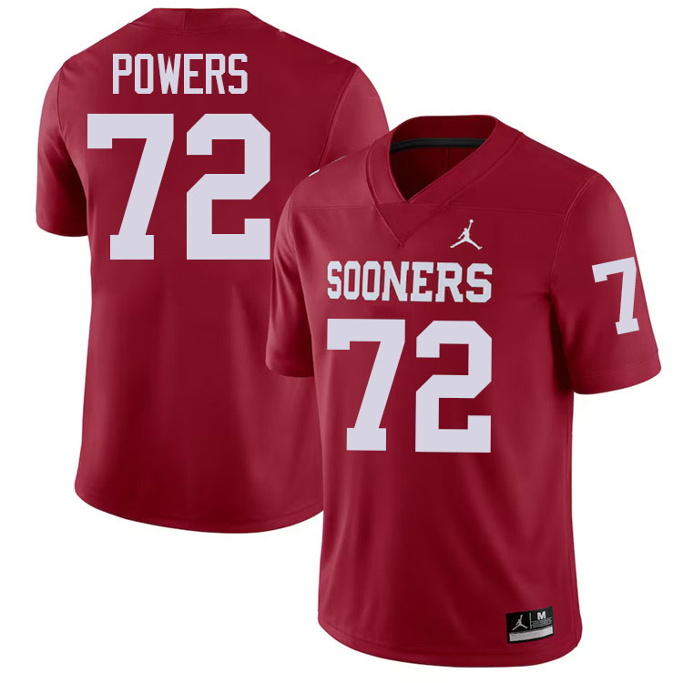 Ben Powers Oklahoma Sooners Jersey,Oklahoma Sooners Football Uniforms,Jersey-Crimson